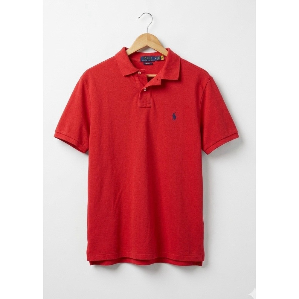 Polo Ralph Lauren Men's Red Classic Fit Short Sleeve Polo Shirt Size L preppy